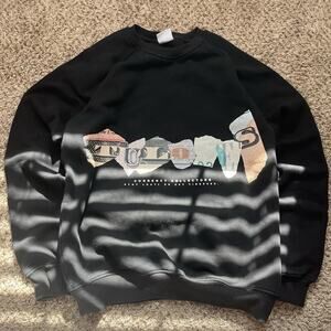 Tulones Currency Collectors Sweater Crewneck Sweatshirt Bright Pink Size Medium